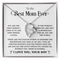 To The Best Mom Ever - Forever Love Necklace