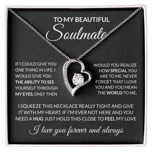 To My Beautiful Soulmate - Forever Love Necklace