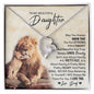 To My Beautiful Daughter  Love Dad Forever Love Necklace