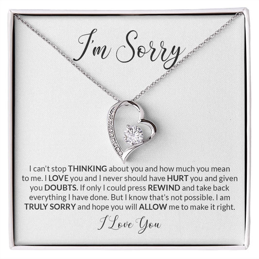 IM SORRY FOREVER LOVE NECKLACE