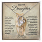 To My Daughter Forever Love Necklace Love Mom