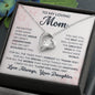 To My Loving Mom Love Always Your Daughter Forever Love Necklace
