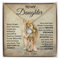 To My Daughter Forever Love Necklace Love Mom