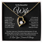 To My Beautiful Wife Forever Love Necklace