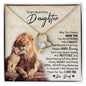 To My Beautiful Daughter  Love Dad Forever Love Necklace