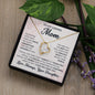 To My Loving Mom Love Always Your Daughter Forever Love Necklace