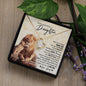 To My Beautiful Daughter  Love Dad Forever Love Necklace