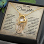 To My Daughter Forever Love Necklace Love Mom