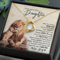 To My Beautiful Daughter  Love Dad Forever Love Necklace