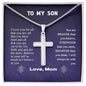 To My Son - Cross Necklace