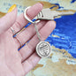 To My Daughter Graphic Circle Keychain