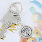 To My Daughter Graphic Circle Keychain