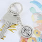 To My Son Graphic Circle Keychain