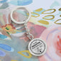 To My Daughter Graphic Circle Keychain