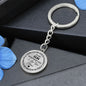 To My Son Graphic Circle Keychain