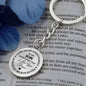 To My Son Graphic Circle Keychain