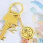 To My Son Graphic Circle Keychain