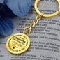 To My Daughter Graphic Circle Keychain
