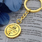 To My Son Graphic Circle Keychain