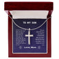 To My Son - Cross Necklace