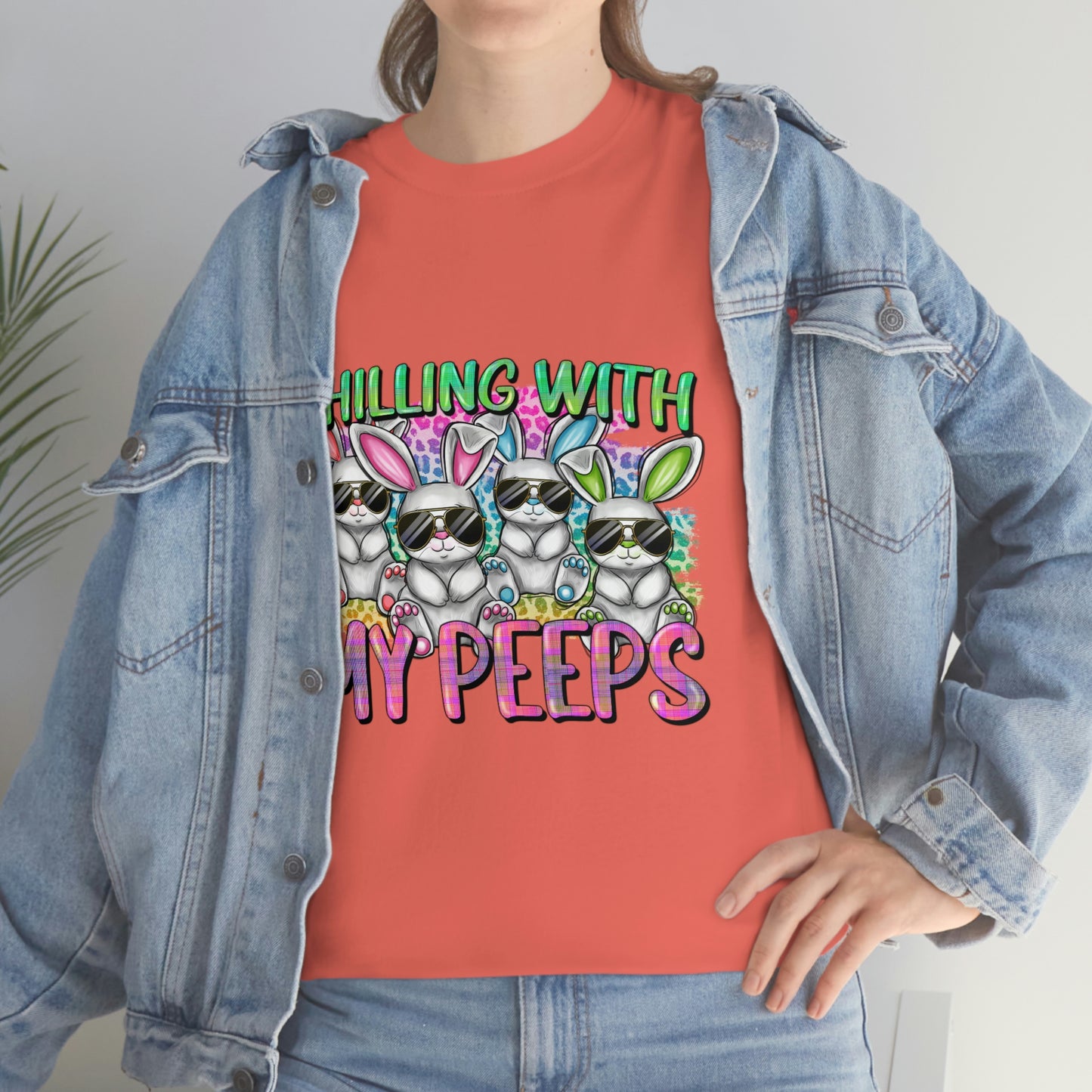 Chillin With My Peeps Unisex Heavy Cotton Tee