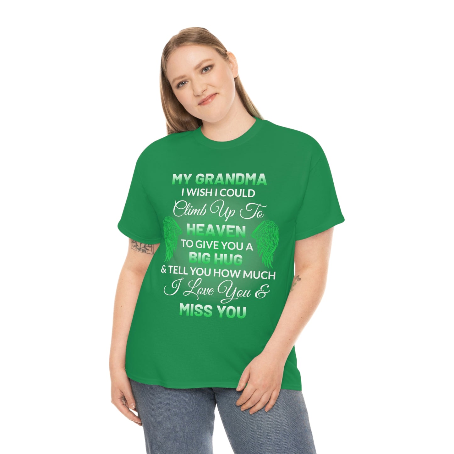 My Grandma I Miss You Unisex Heavy Cotton Tee