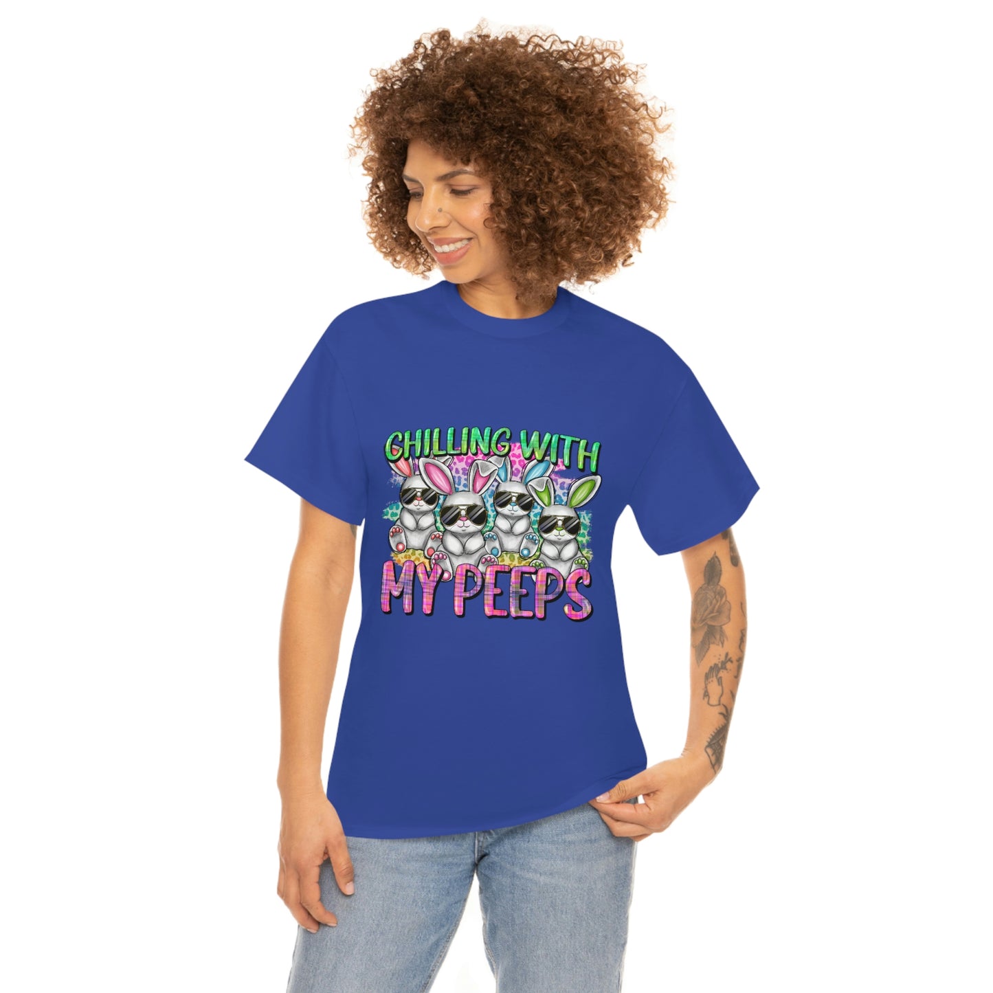 Chillin With My Peeps Unisex Heavy Cotton Tee