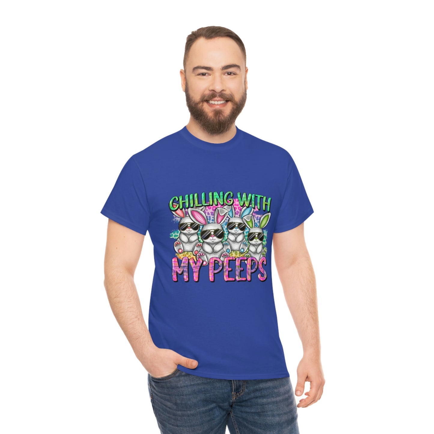 Chillin With My Peeps Unisex Heavy Cotton Tee