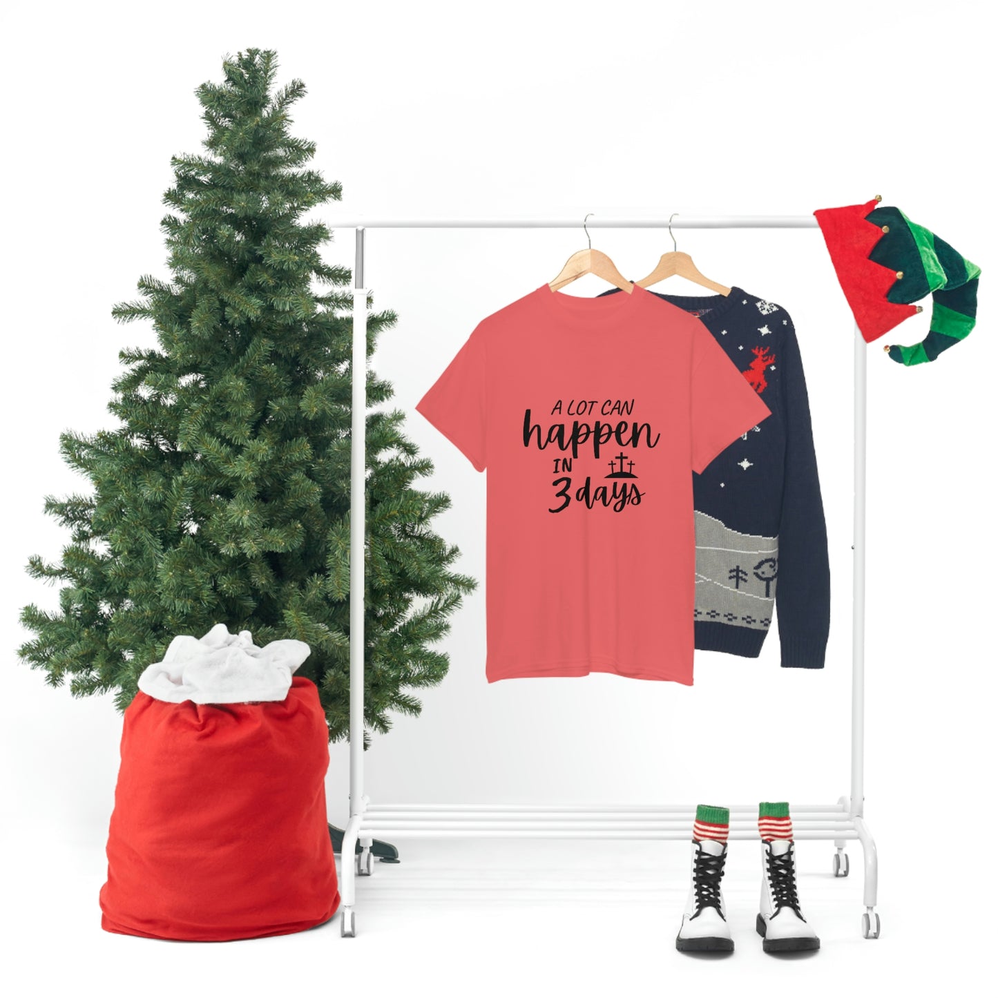 A Lot Can Happen In 3 Days Easter Unisex Heavy Cotton Tee