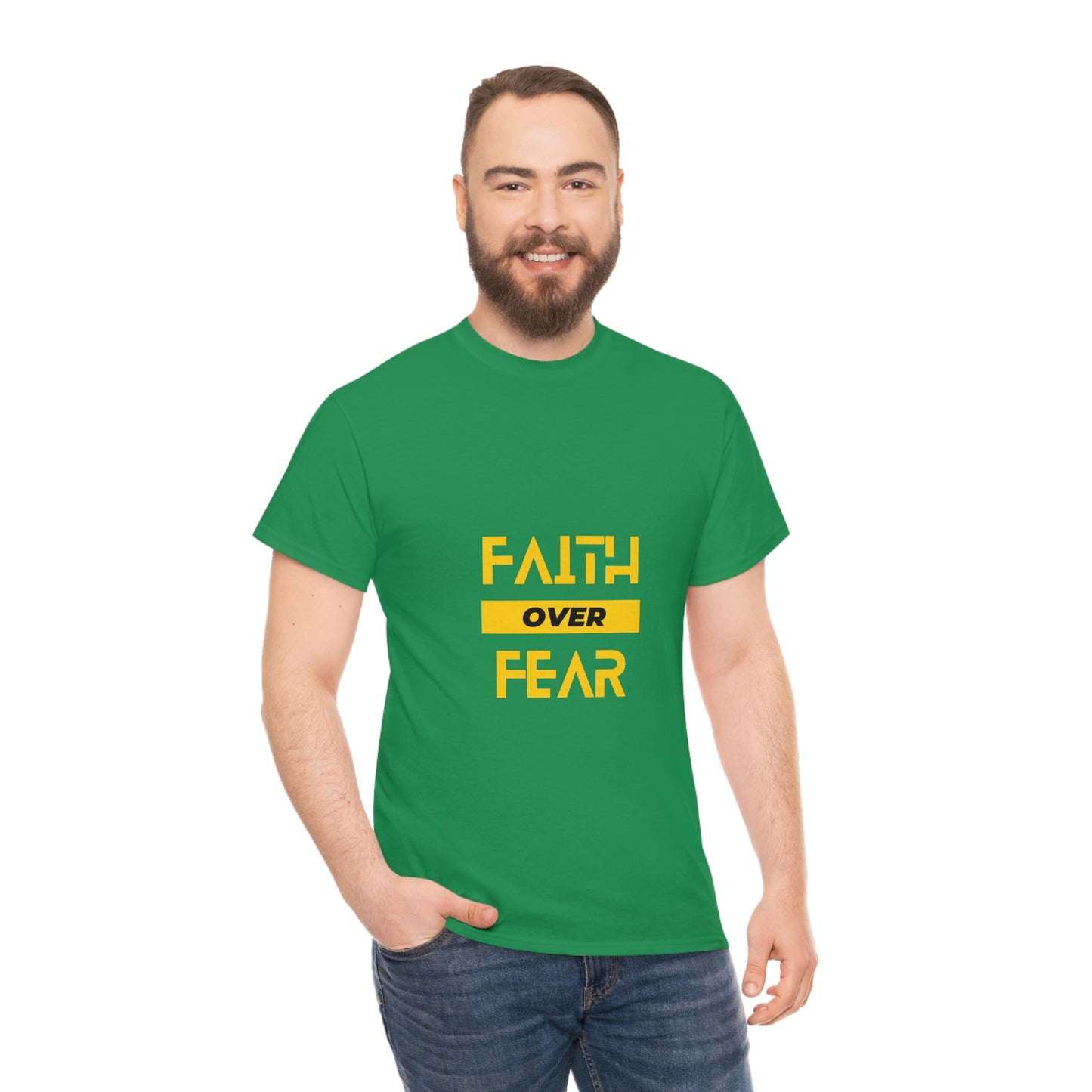 Faith Over Fear Unisex Heavy Cotton Tee