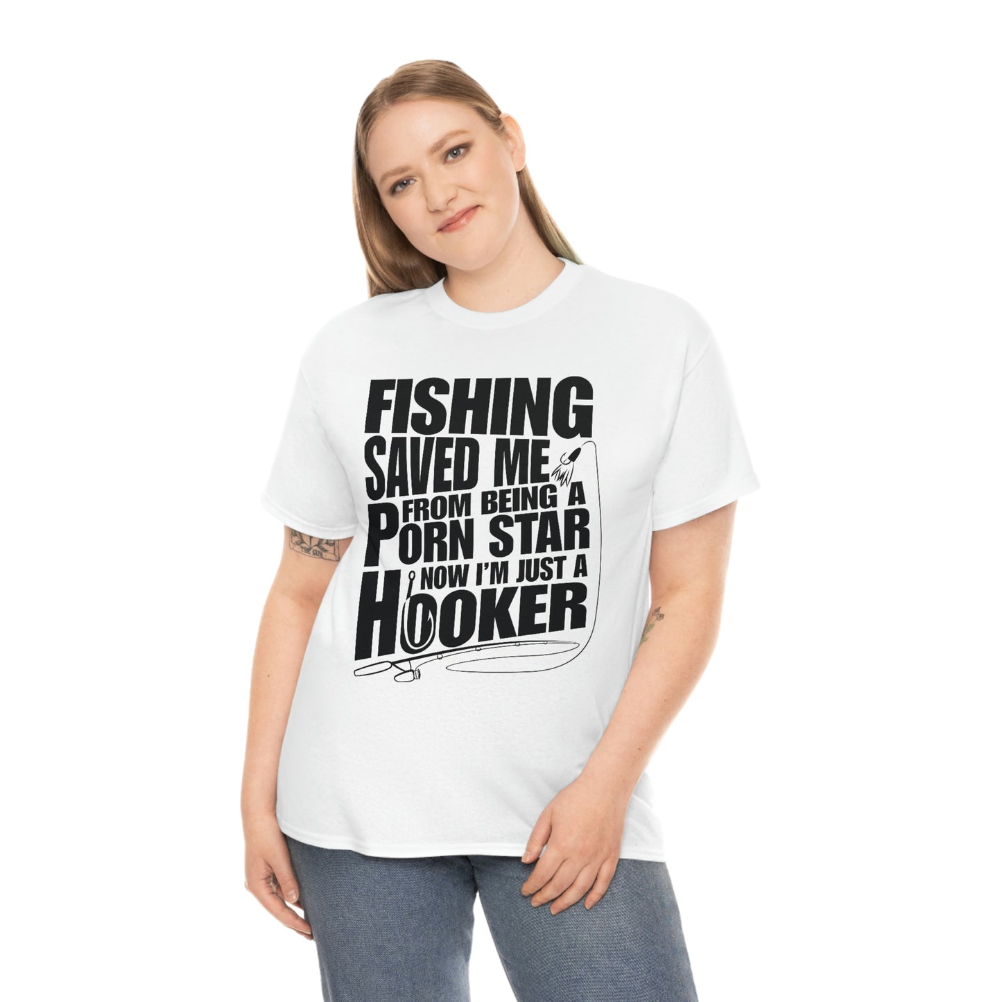 Fishing Save Me Unisex Heavy Cotton Tee