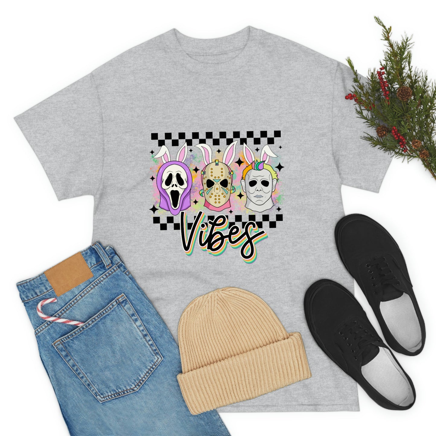 Horror Easter Vibes Unisex Heavy Cotton Tee