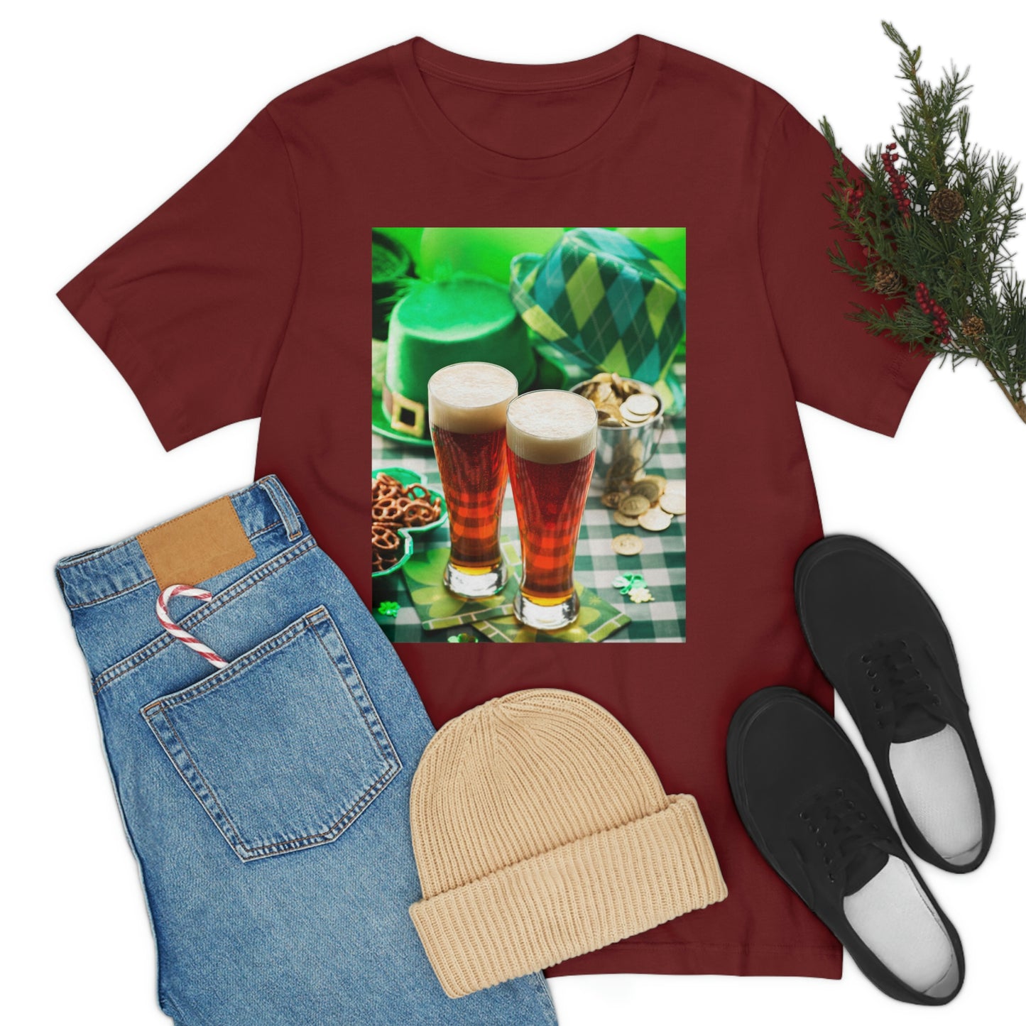 St Patrick's Black Unisex Jersey Short Sleeve Tee