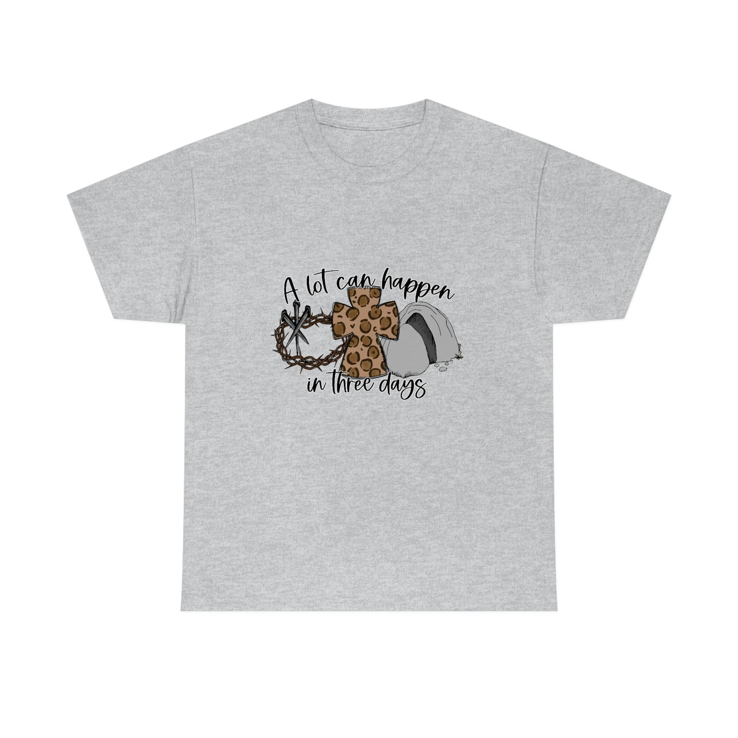 A Lot Can Happen In Three Days Unisex Heavy Cotton Tee