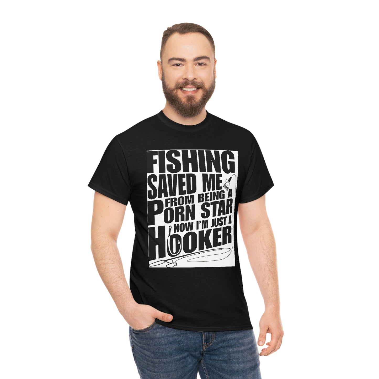 Fishing Save Me Unisex Heavy Cotton Tee