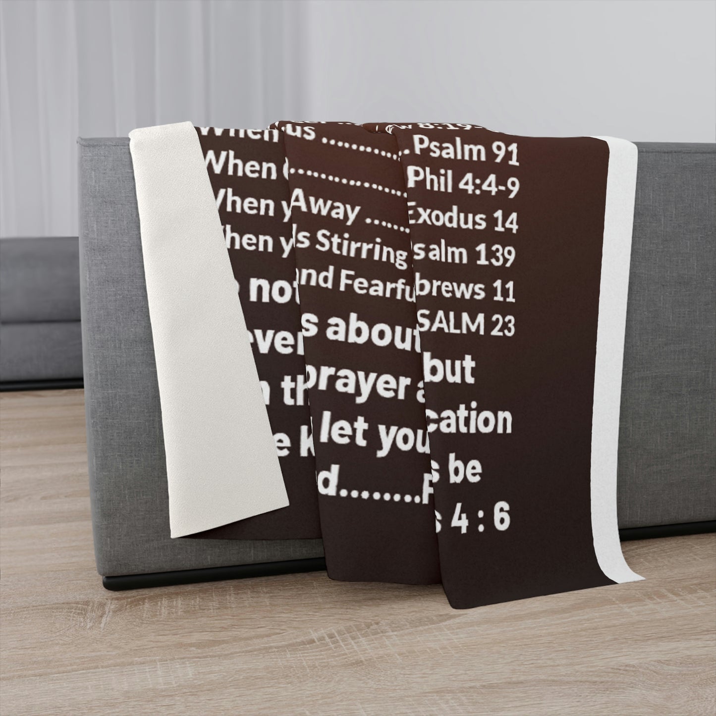 The Best Bible Emergency Numbers Sherpa Blanket