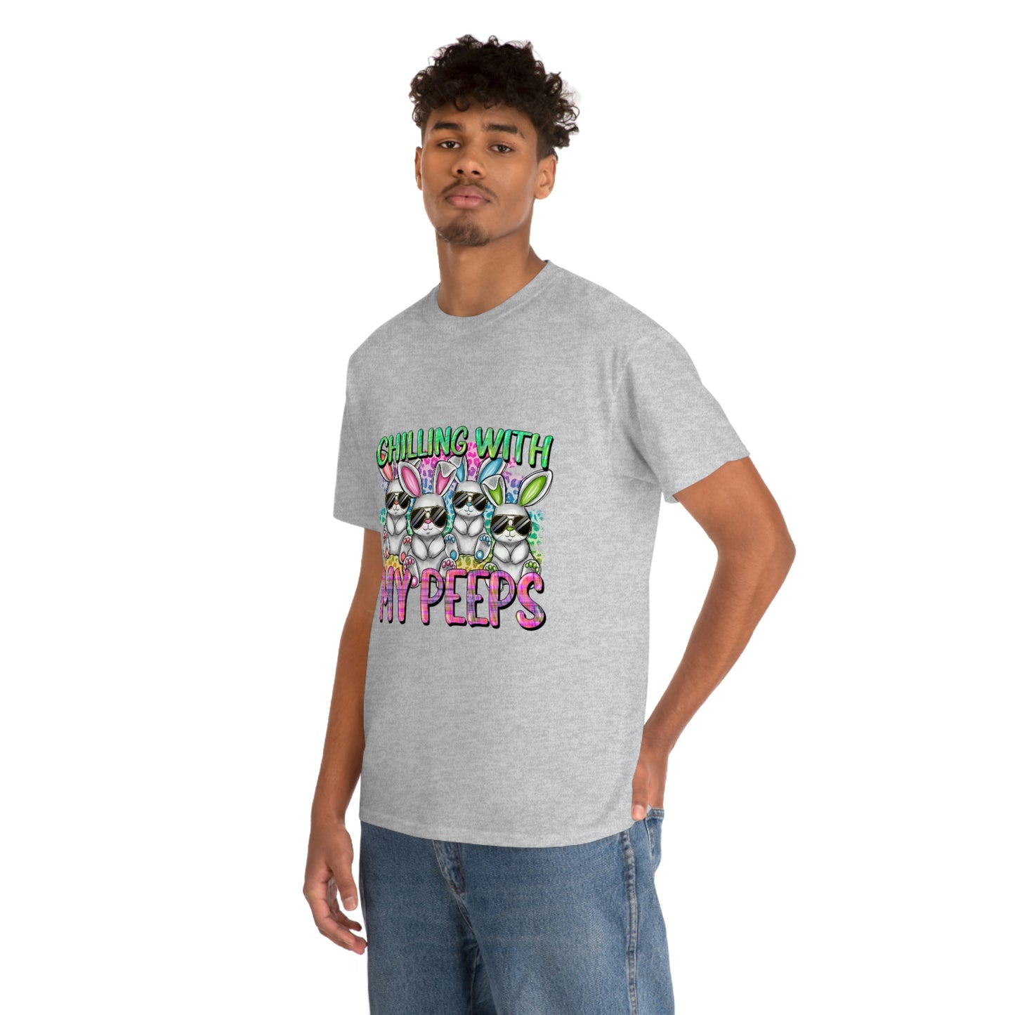 Chillin With My Peeps Unisex Heavy Cotton Tee