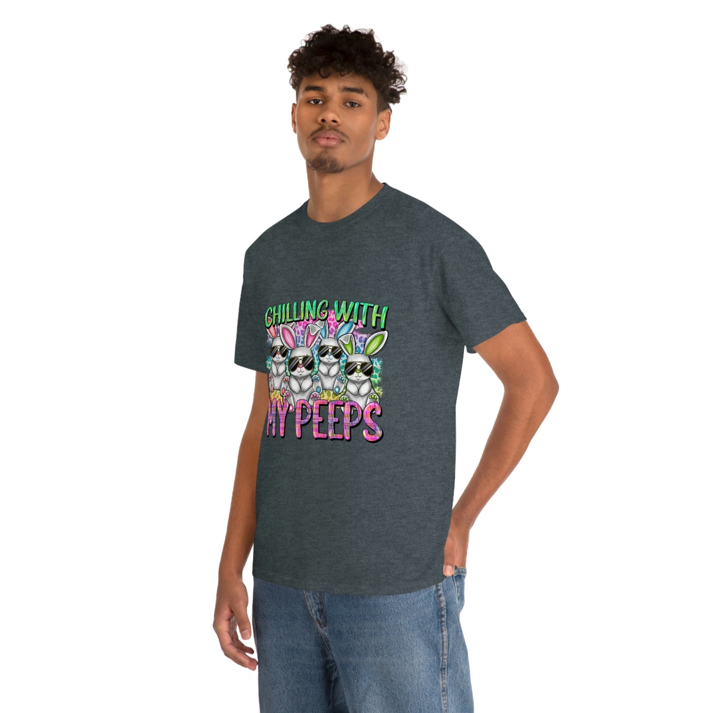 Chillin With My Peeps Unisex Heavy Cotton Tee