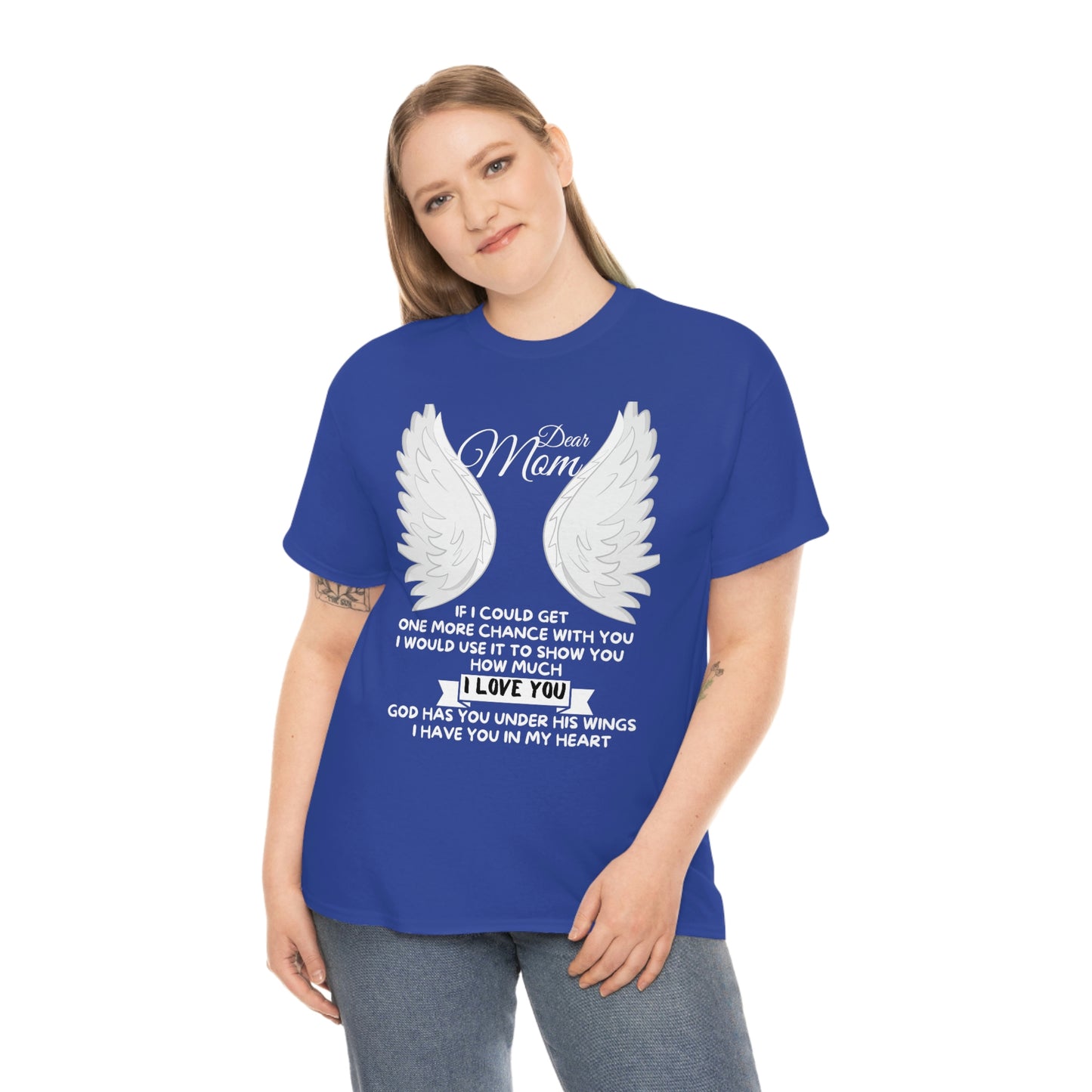 Dear Mom If I Could Get One More Chance Unisex Heavy Cotton Tee