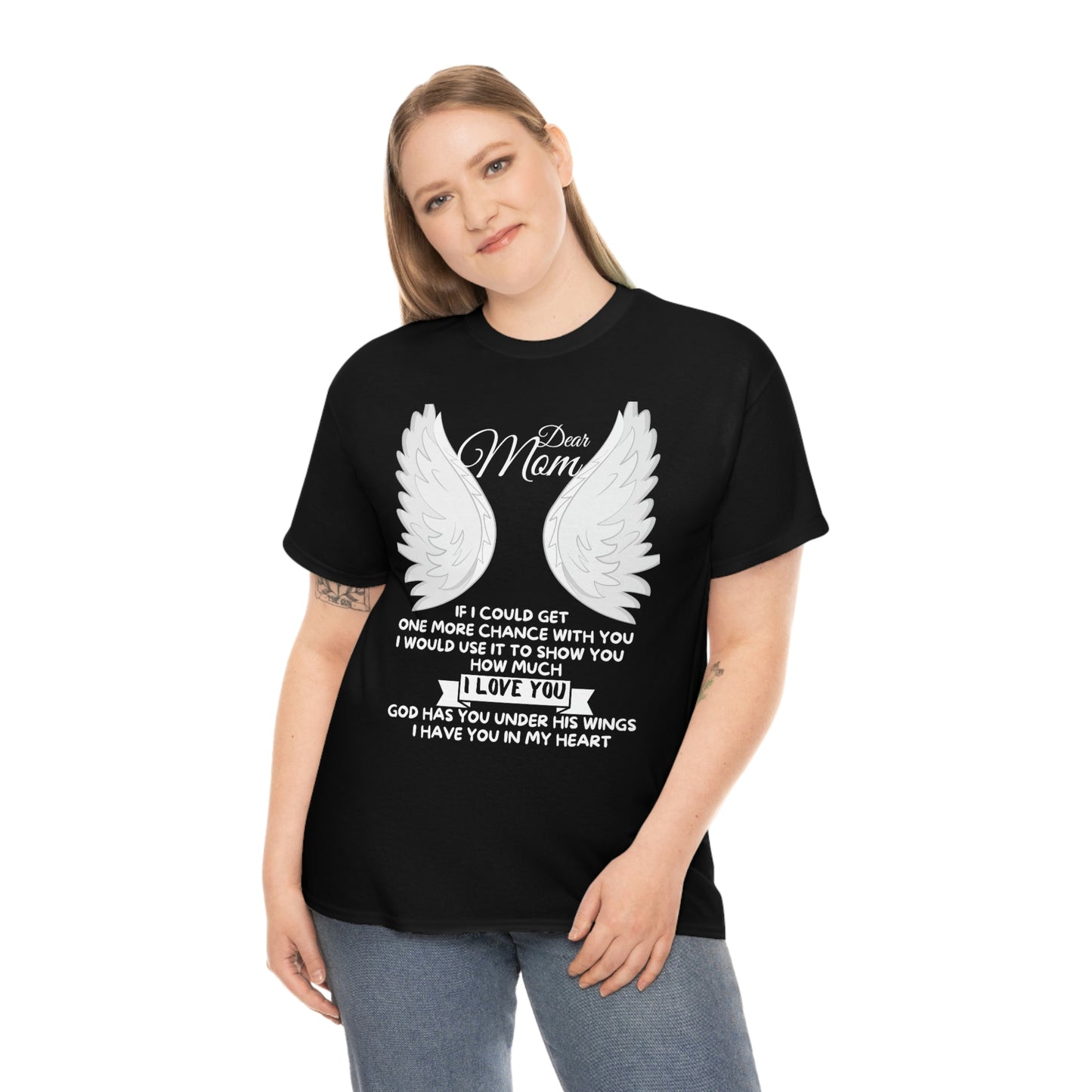 Dear Mom If I Could Get One More Chance Unisex Heavy Cotton Tee