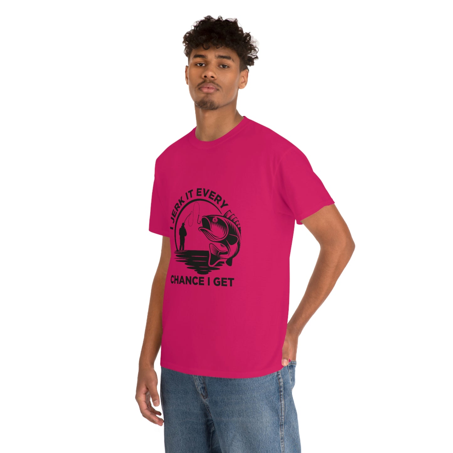 I Jerk It Every Chance I Get Unisex Heavy Cotton Tee