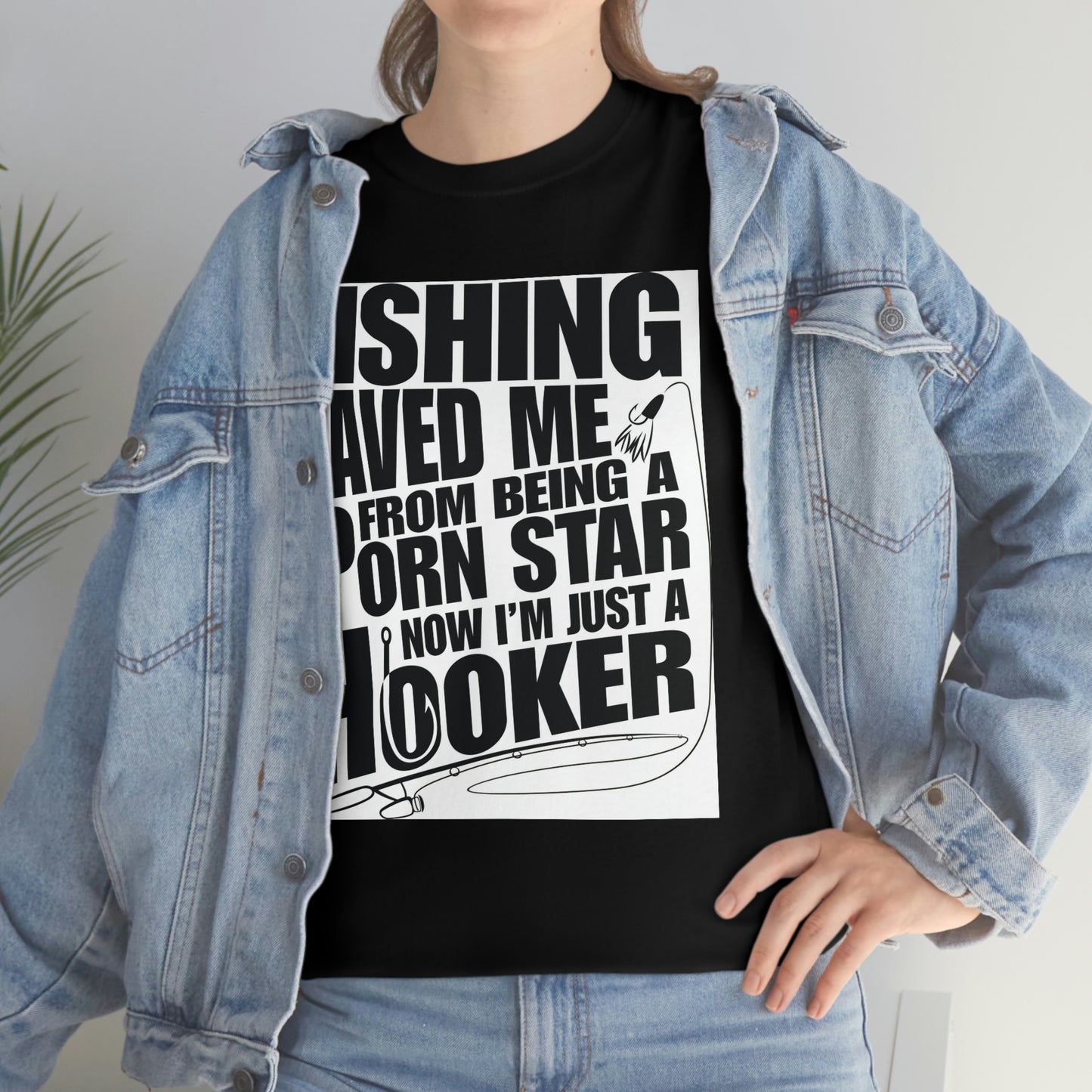 Fishing Save Me Unisex Heavy Cotton Tee