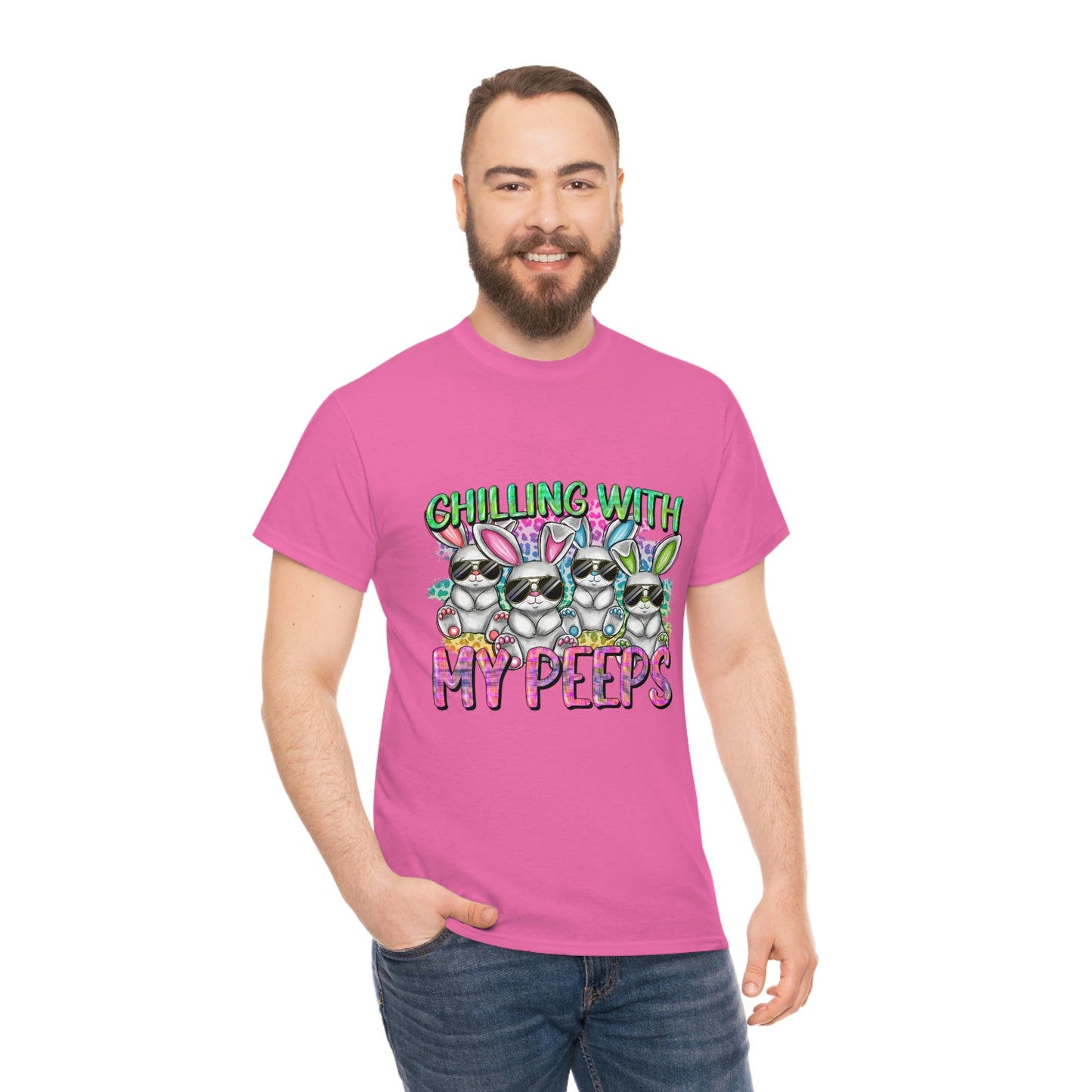Chillin With My Peeps Unisex Heavy Cotton Tee