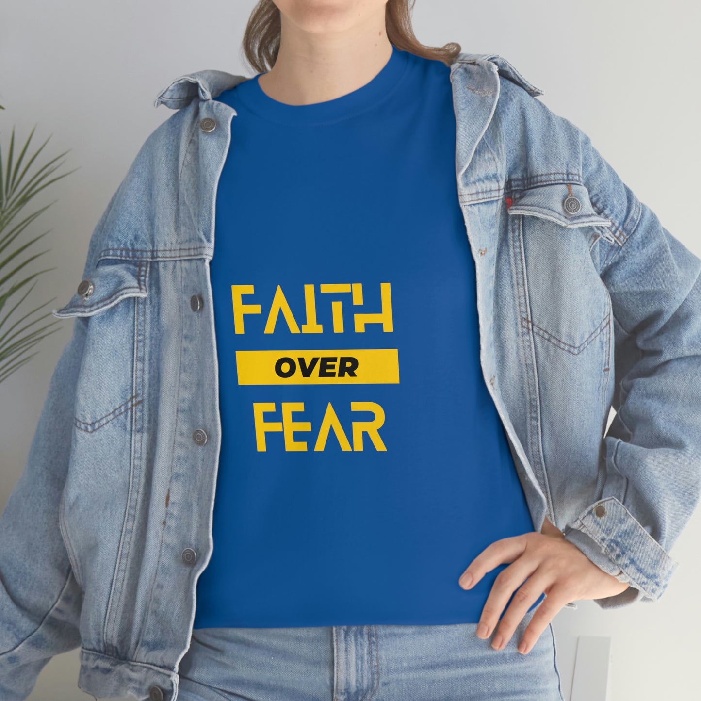 Faith Over Fear Unisex Heavy Cotton Tee