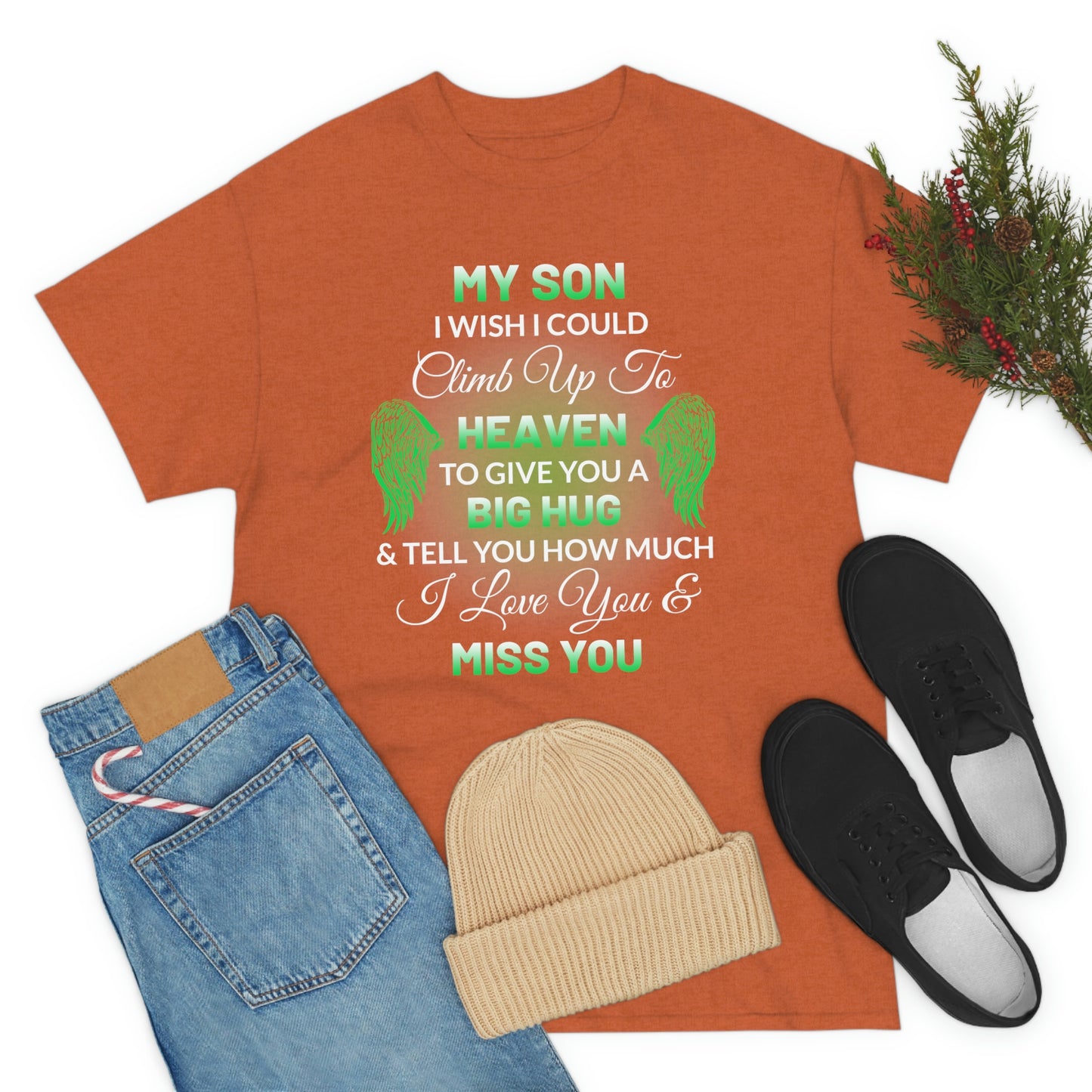 My Son I Miss You Unisex Heavy Cotton Tee
