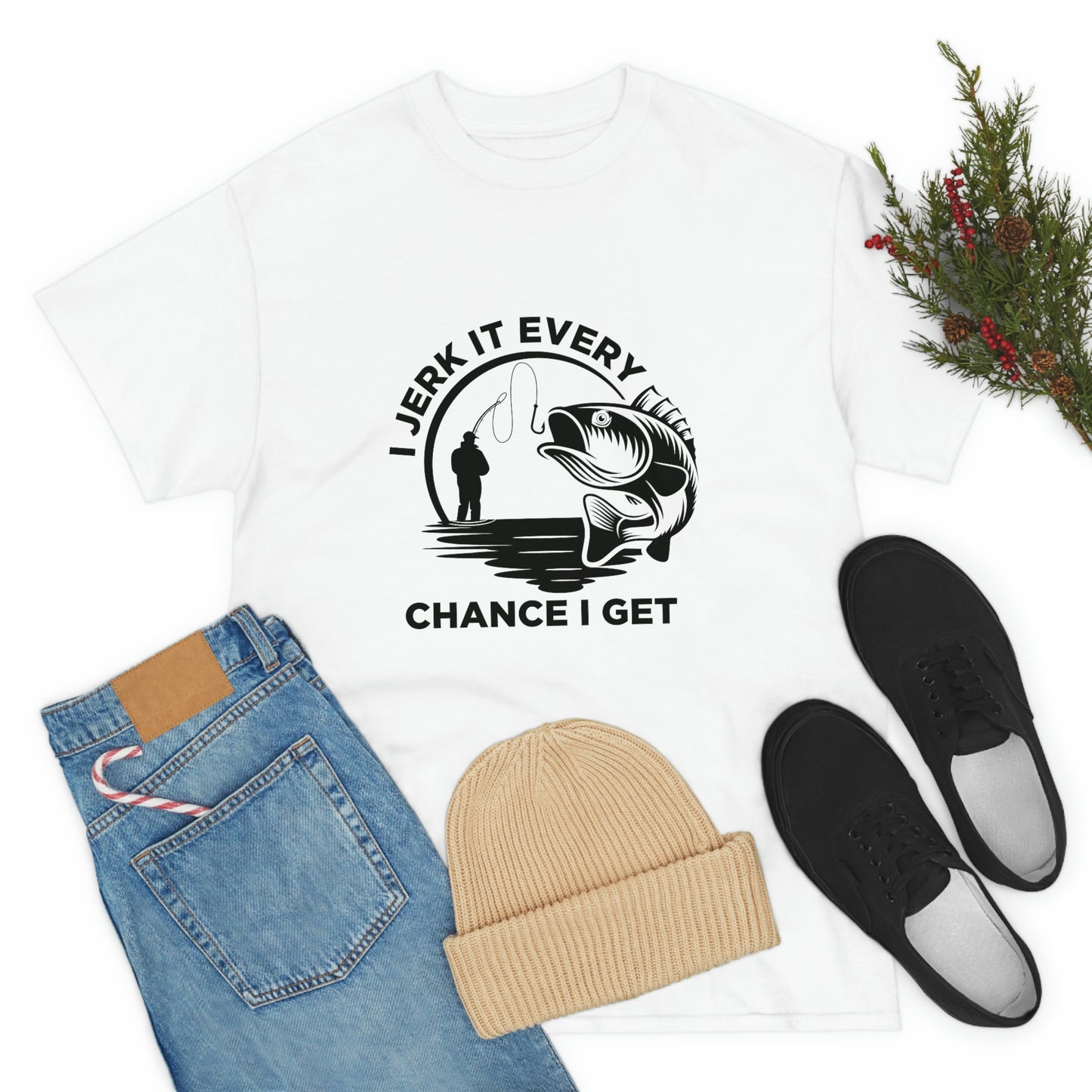 I Jerk It Every Chance I Get Unisex Heavy Cotton Tee