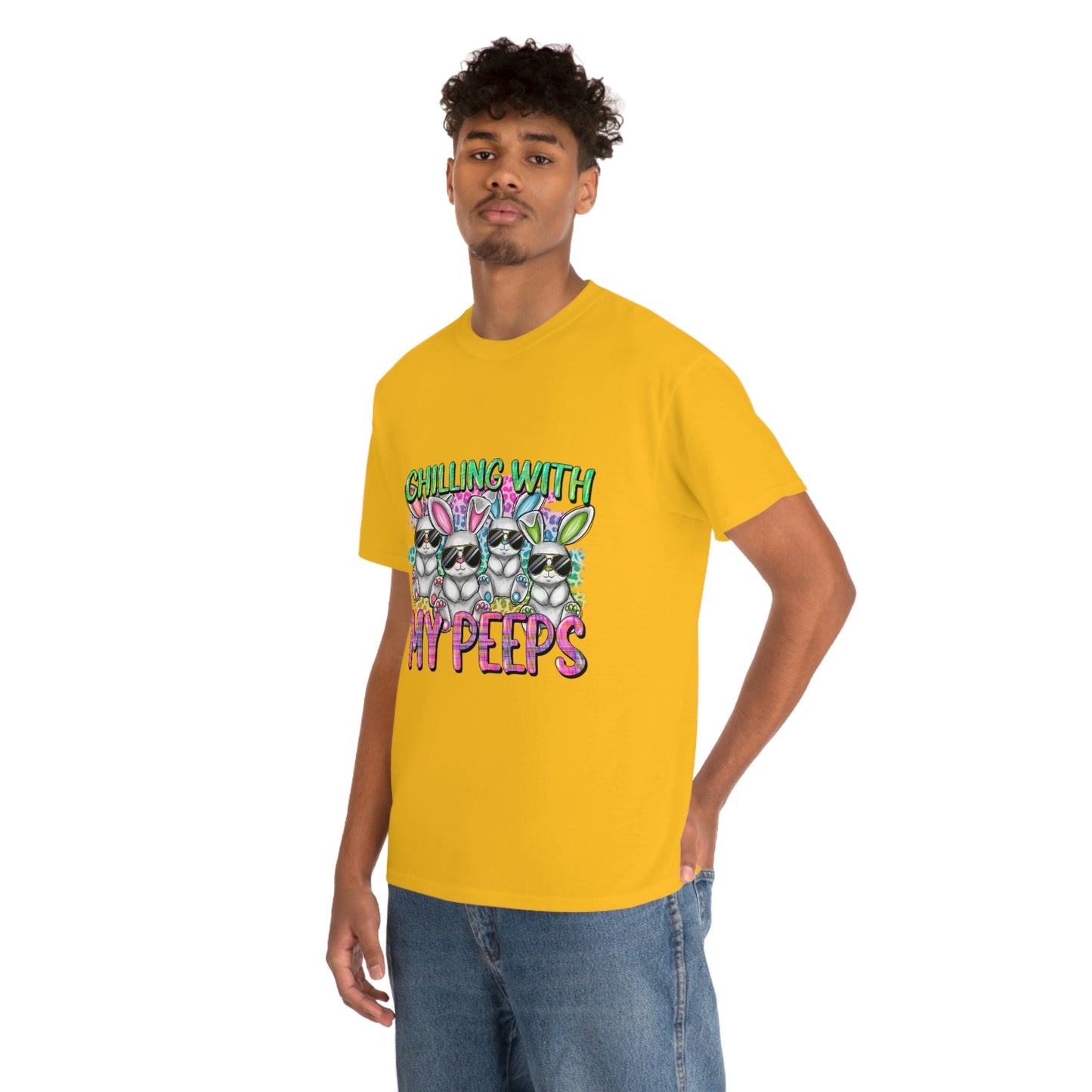 Chillin With My Peeps Unisex Heavy Cotton Tee