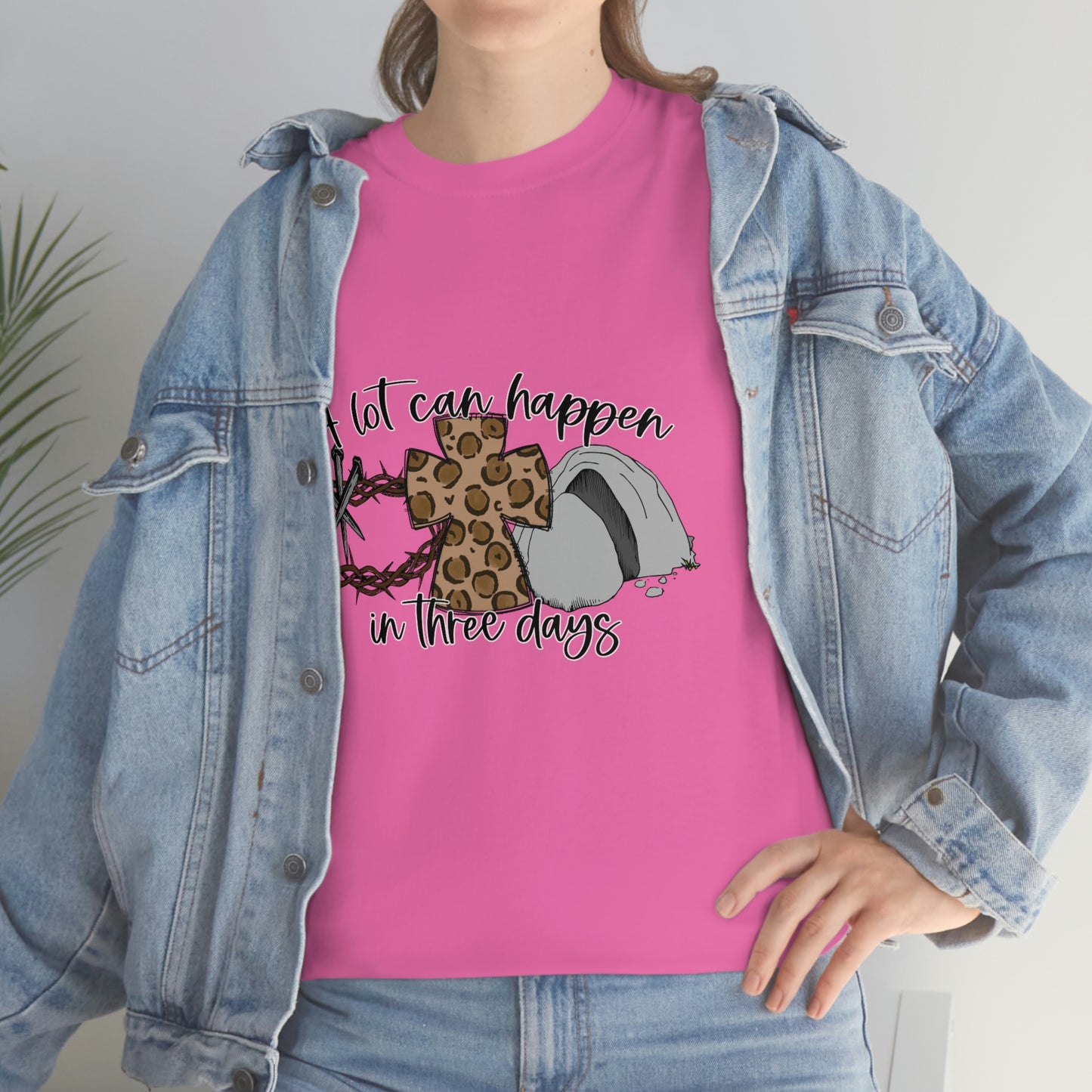 A Lot Can Happen In Three Days Unisex Heavy Cotton Tee