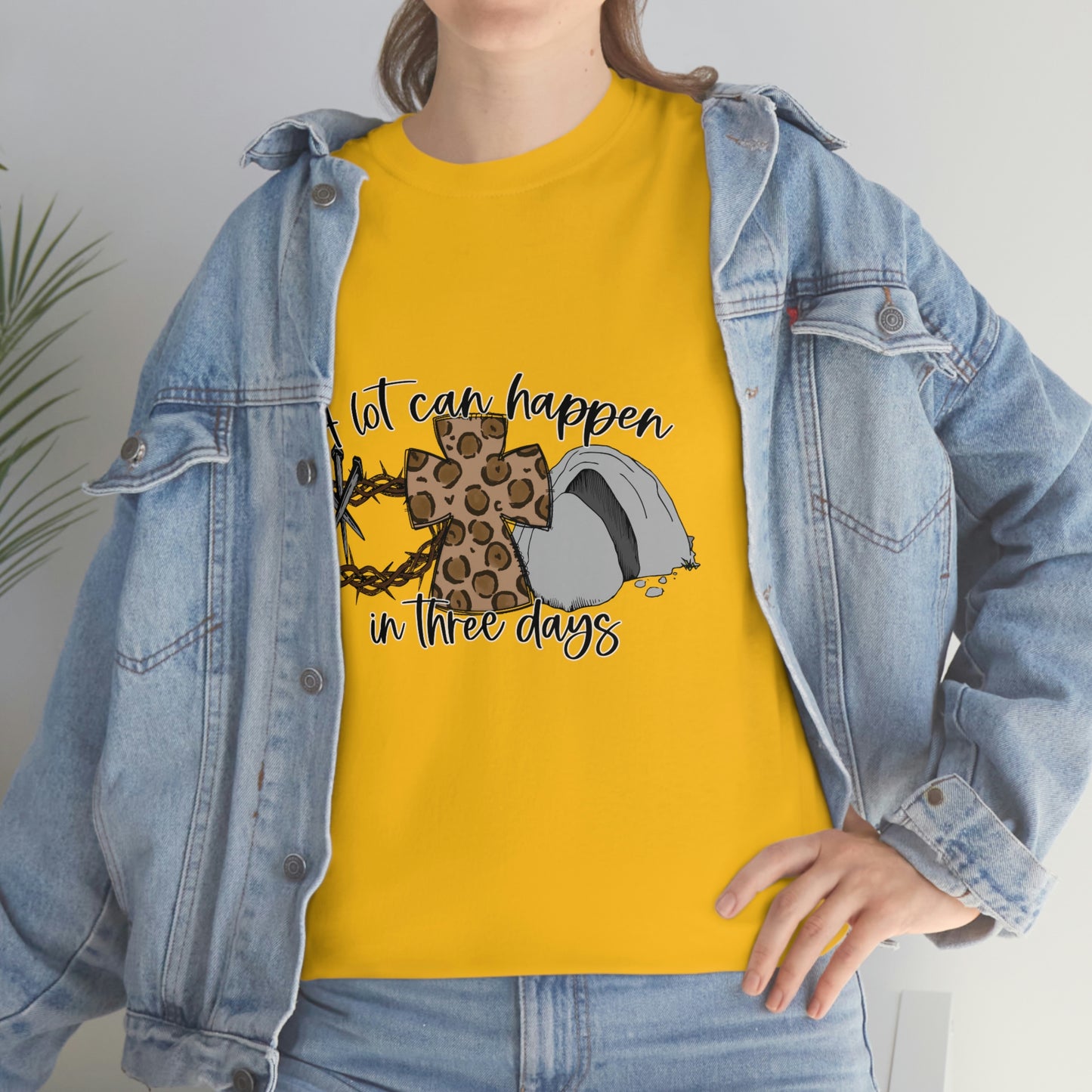 A Lot Can Happen In Three Days Unisex Heavy Cotton Tee