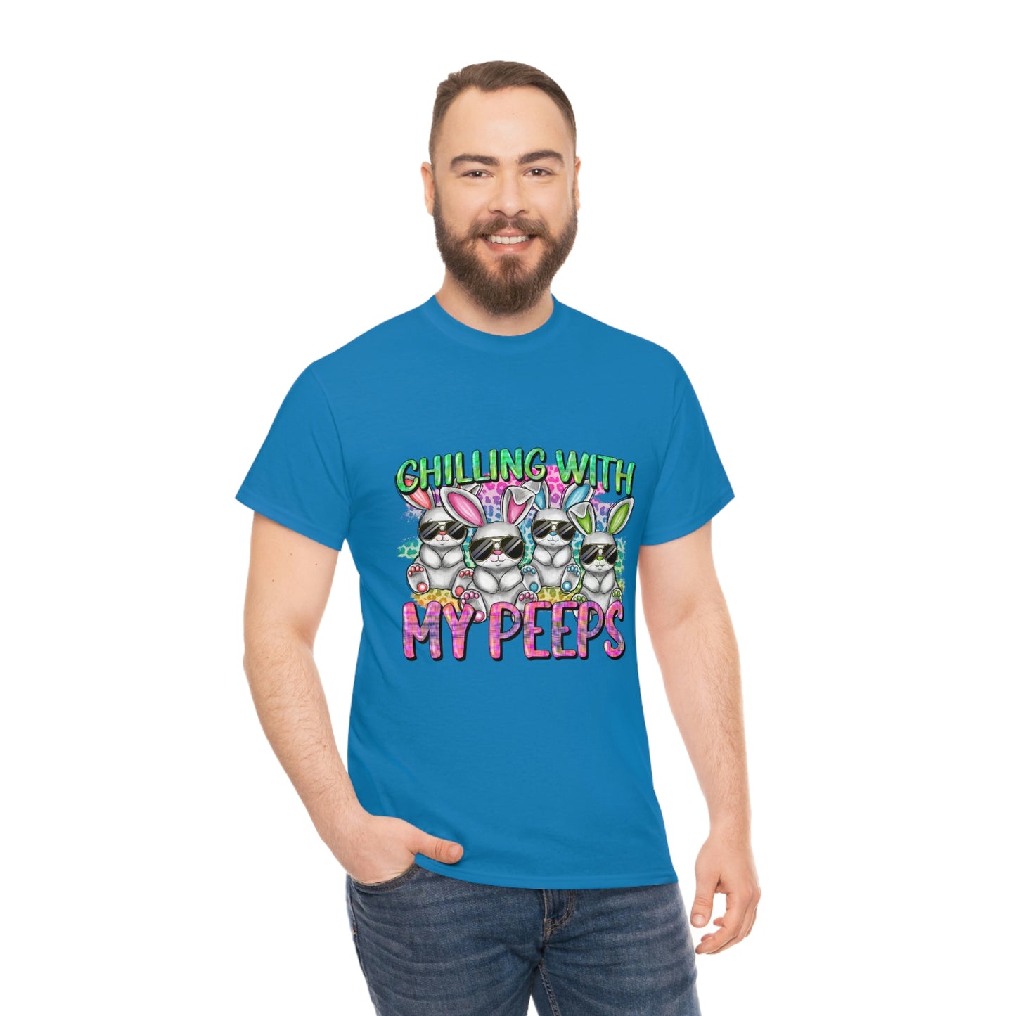 Chillin With My Peeps Unisex Heavy Cotton Tee